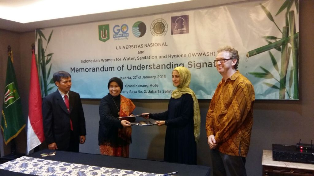 MOU Dengan Universitas Nasional dan Glonal One Atasi Masalah Air, Sanitasi dan Higienitas